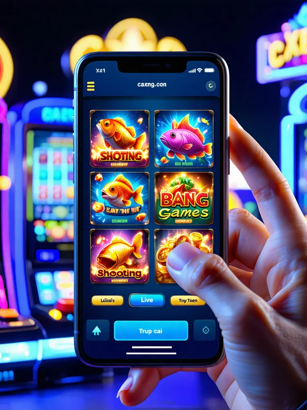 Hình ảnh điện thoại di động hiển thị ứng dụng caxeng.com để tải app