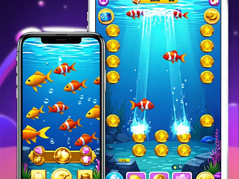 Điện thoại hiển thị ứng dụng game bắn cá của caxeng.com