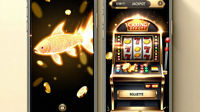 Hình ảnh điện thoại di động hiển thị ứng dụng caxeng.com với game bắn cá đổi thưởng