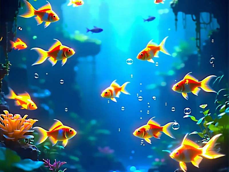 Hình ảnh minh họa các loại cá khác nhau trong game bắn cá đổi thưởng, với giá trị điểm và kích thước đa dạng.