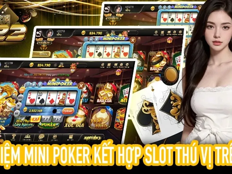 Bàn chơi Baccarat tại caxeng với các lá bài và chip cược