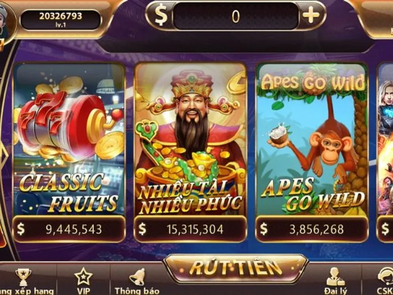 Các trò chơi slot đa dạng và jackpot lớn trên caxeng C