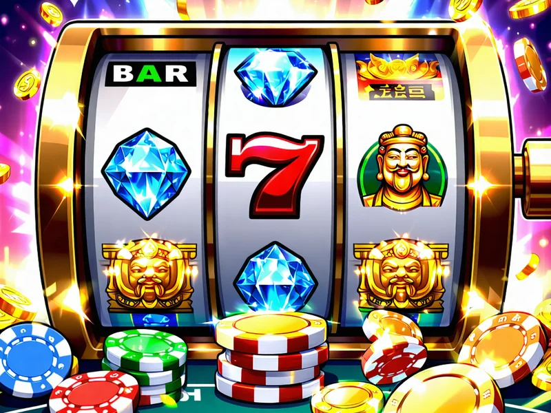 Hình ảnh xem trước trò chơi casino trực tuyến mới với bàn chơi bài và chip cược