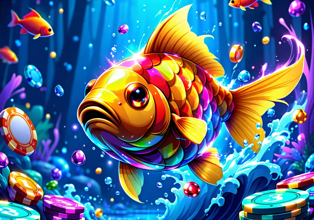 Hình ảnh minh họa các chiến thuật chơi game bắn cá, với biểu đồ, mũi tên chỉ dẫn và các loại vũ khí.