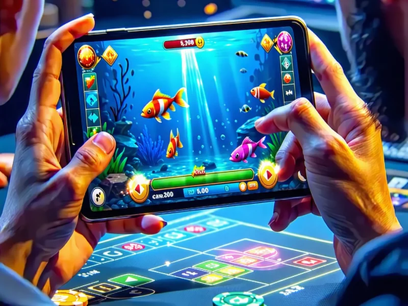 Người chơi đang luyện tập trên giao diện game bắn cá đổi thưởng hoặc trò chơi casino trực tuyến của caxeng.com trên điện thoại di động