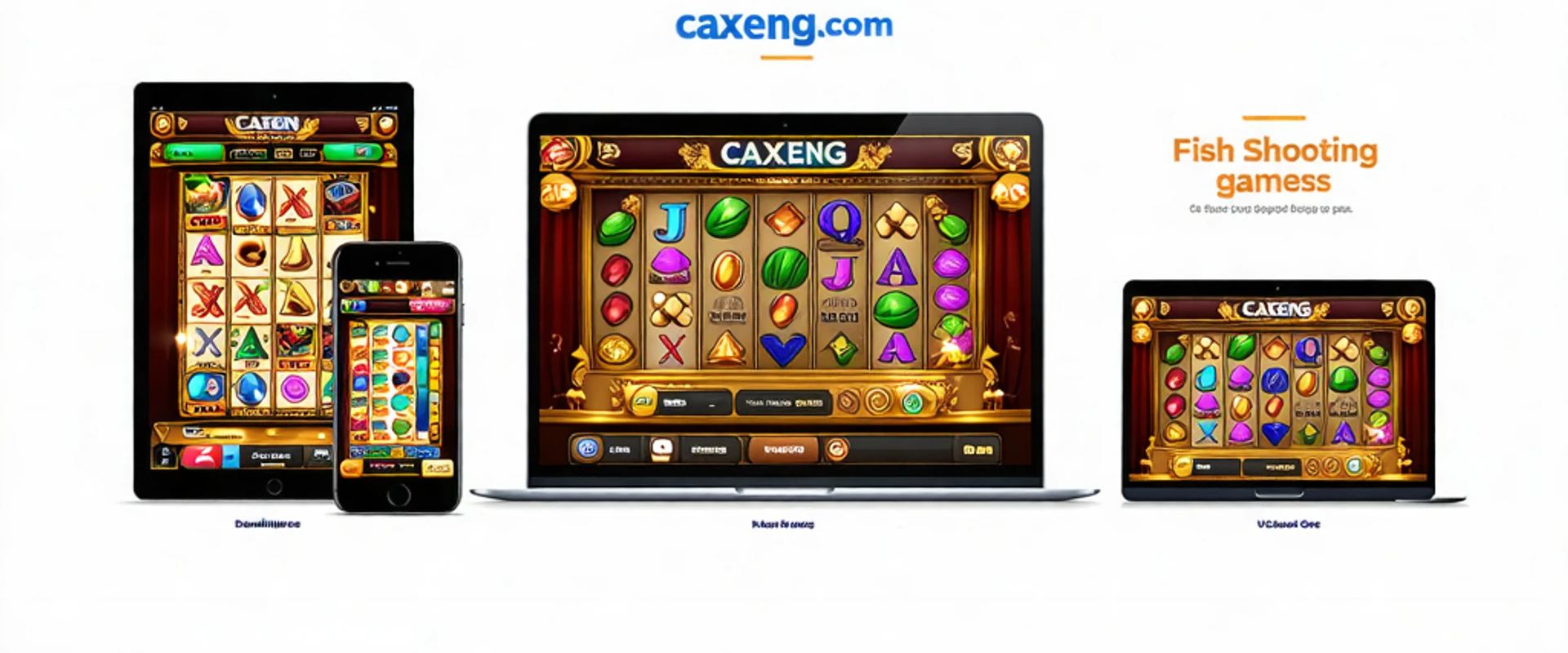 Hình ảnh chính trung tâm tải xuống caxeng.com với các trò chơi bắn cá đổi thưởng và cá cược trực tuyến