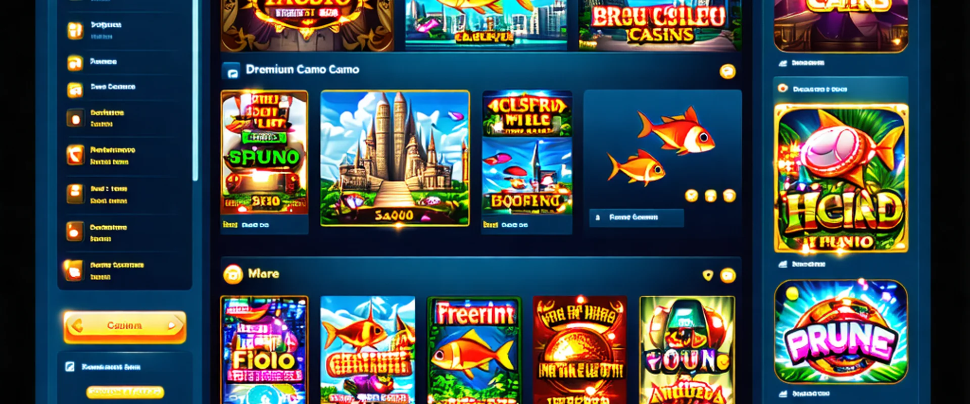 Tổng quan sảnh trò chơi caxeng.com với các tựa game bắn cá đổi thưởng và cá cược trực tuyến hấp dẫn