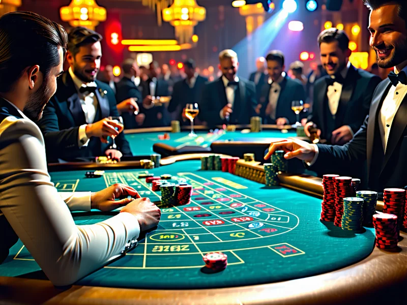 Hình ảnh một sự kiện VIP sôi động với ánh đèn sân khấu và người chơi cá cược trực tuyến, biểu tượng cho các sự kiện độc quyền của caxeng.com